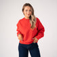 Love Laura Round Neck Sweatshirt In Red