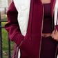 Love Laura Hoodie In Burgundy