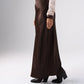Love Laura Slip Skirt In Chocolate