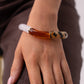 Polly Resin Bracelet In Camel Mix