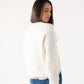 Connie Floral Trim Jumper In Cream