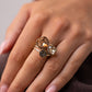 Polly Trilogy Gem Ring In Brown