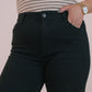 Love Laura Turn Up Jeans In True Black