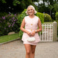 Love Laura Tweed Skirt In Pink