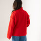 Kendra Polo Neck Jumper In Red
