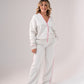 Love Laura Pink Trim Trousers In Grey