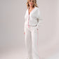 Love Laura Pink Trim Jacket In Grey