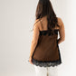 Millie Lace Trim Cami In Chocolate