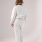 Love Laura Pink Trim Jacket In Grey