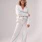 Love Laura Pink Trim Jacket In Grey
