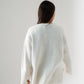 Ella V-Neck Jumper In Cream