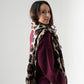 Megan Leopard Print Scarf In Camel