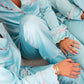 Love Laura Trim Pyjamas In Turquoise