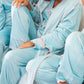 Love Laura Trim Robe In Turquoise