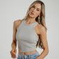 Kate Vest Top In Grey