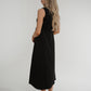 Jasmine Sleeveless Midi Dress In Black