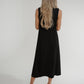 Jasmine Sleeveless Midi Dress In Black