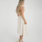 Frankie Button Front Dress In Cream