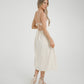 Frankie Button Front Dress In Cream
