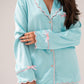 Love Laura Trim Pyjamas In Turquoise