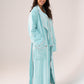 Love Laura Trim Robe In Turquoise