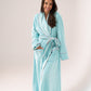 Love Laura Trim Robe In Turquoise