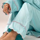 Love Laura Trim Pyjamas In Turquoise