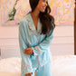Love Laura Trim Pyjamas In Turquoise
