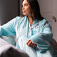Love Laura Trim Robe In Turquoise