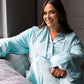 Love Laura Trim Robe In Turquoise
