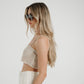 Lily Fine Crochet Top In Neutral