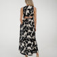 Kayla Abstract Print Dress In Monochrome