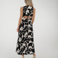 Kayla Abstract Print Dress In Monochrome