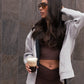 Love Laura Hoodie In Grey