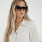 Olivia Pointed Sunglasses In Black