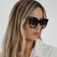 Olivia Pointed Sunglasses In Black