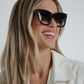 Olivia Pointed Sunglasses In Black