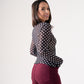 Kendra Polka Dot Top In Black