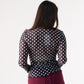 Kendra Polka Dot Top In Black