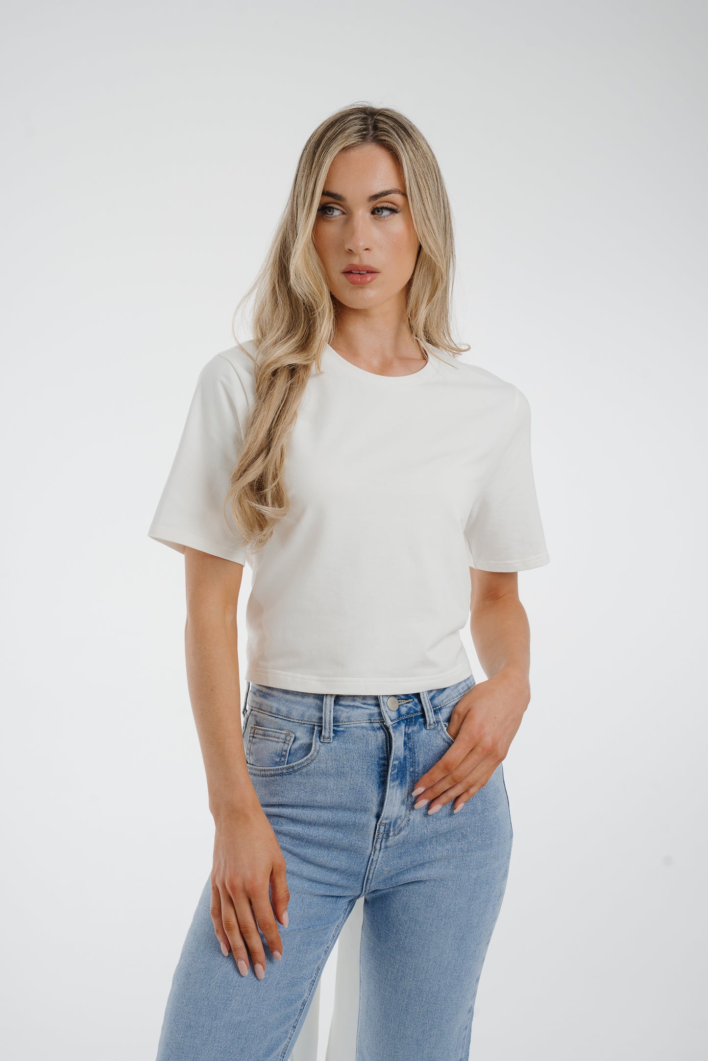 Jasmine Tie Detail T-Shirt In White