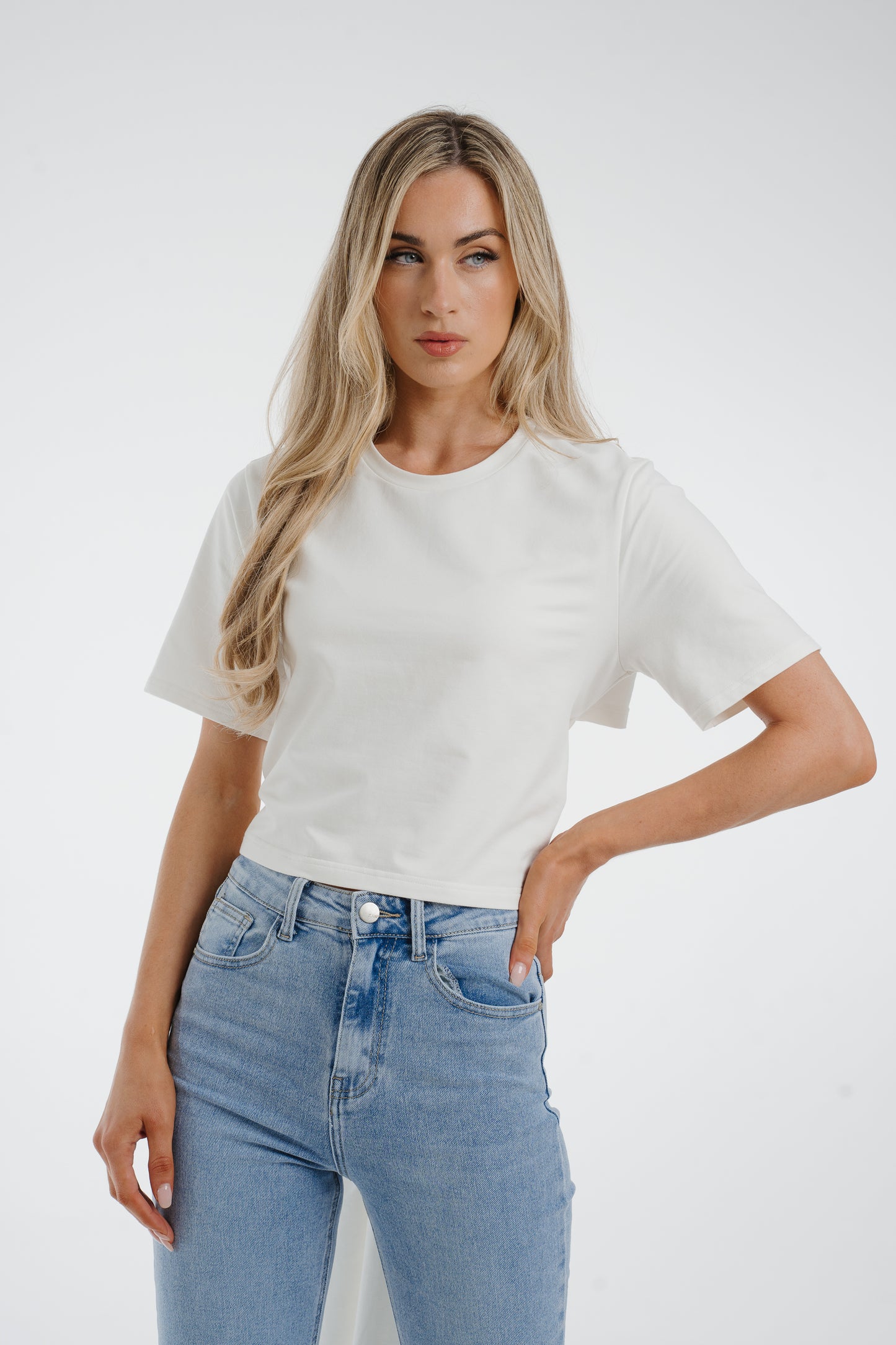 Jasmine Tie Detail T-Shirt In White