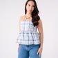 Daisy Check Cami In Blue Multi
