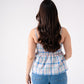 Daisy Check Cami In Blue Multi