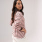 Daisy Stripe Top In Pink Mix