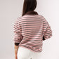 Daisy Stripe Top In Pink Mix