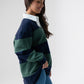Daisy Rugby Top In Navy & Green