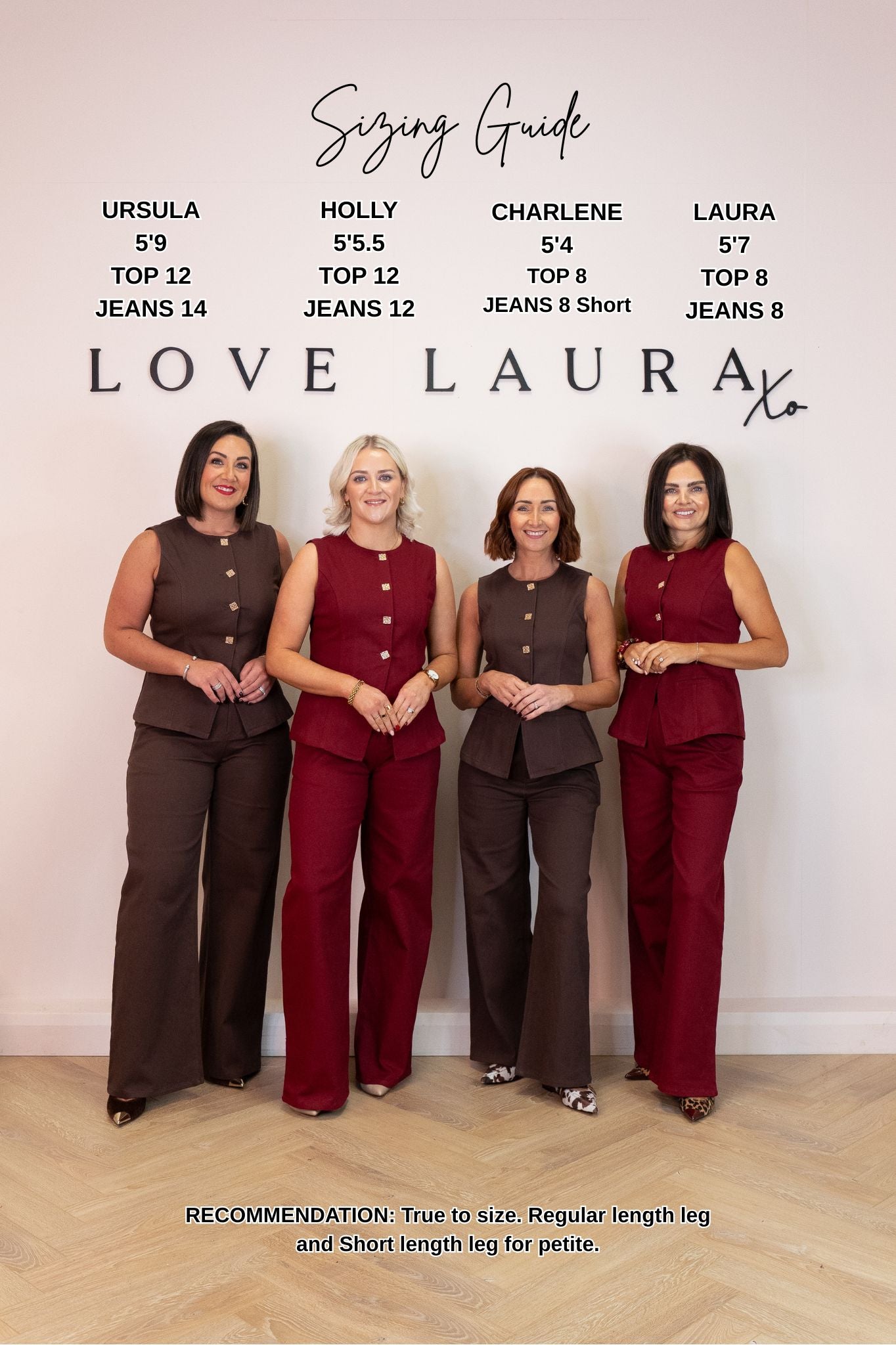Love Laura Denim Waistcoat In Chocolate