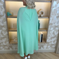 Marissa Cape Overlay Dress In Mint