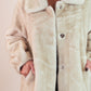 Love Laura Longline Faux Fur Coat In Beige