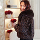 Love Laura Faux Fur Coat In Leopard Print